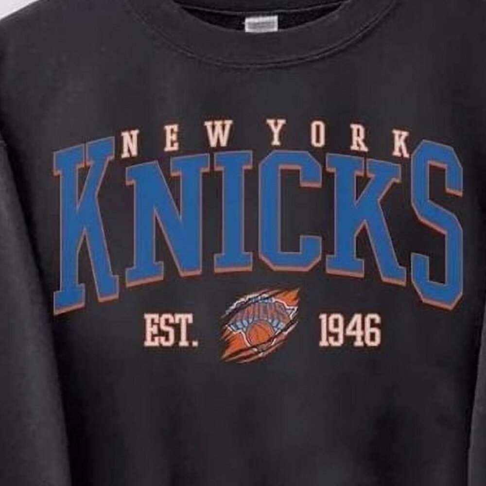 New York Basketball Sweatshirt, Knicks Sweatshirt 05 - Picture 2 of 5